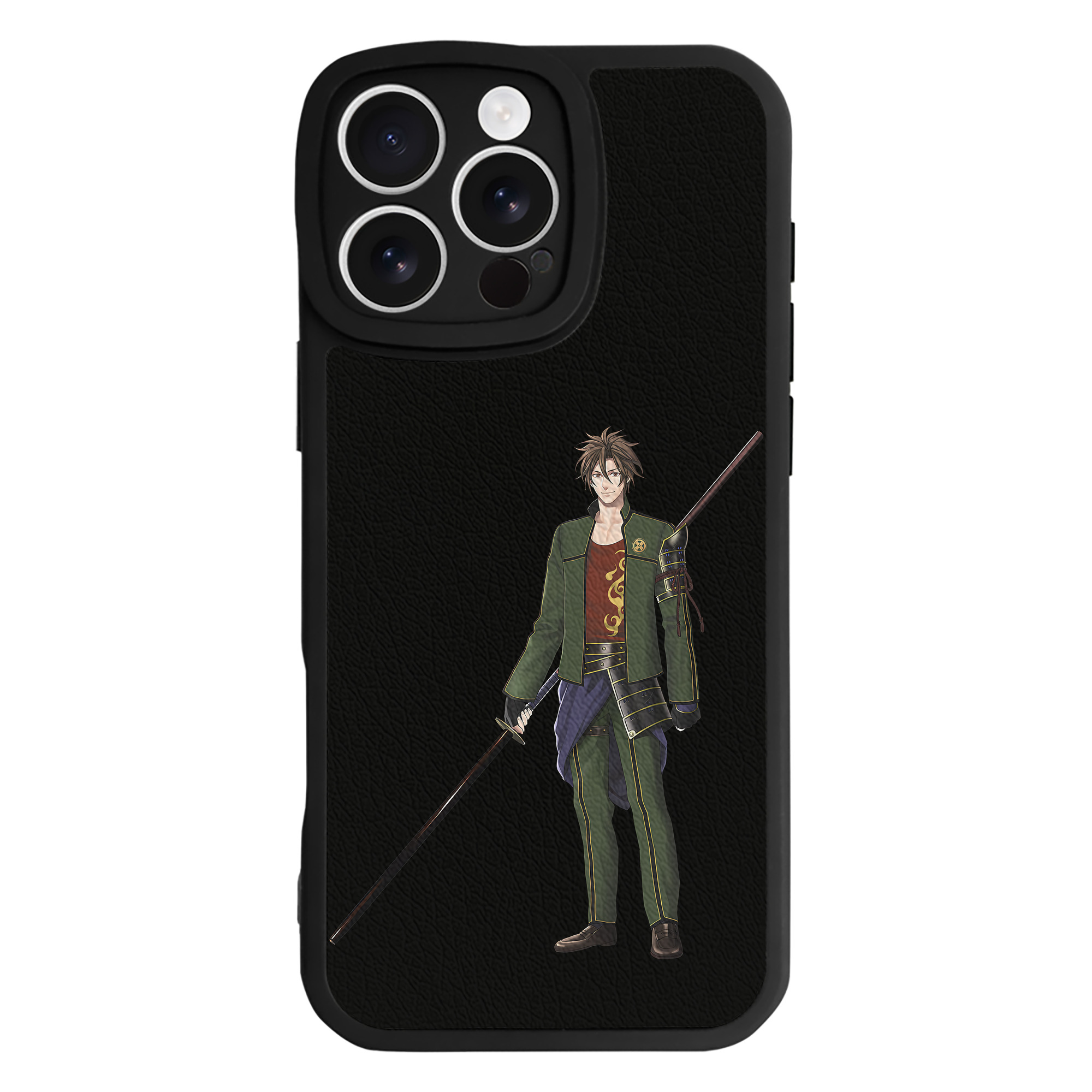 （画像用） 刀剣乱舞 Touken Ranbu 【iPhone 16シリーズ対応】シリコンスマホケース（レザー調） 材質：シリコン